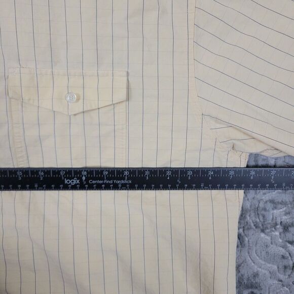 Roper Shirt Mens 2XL XXL Yellow Short Sleeve Button Down Pockets Western Rodeo - Picture 6 of 11